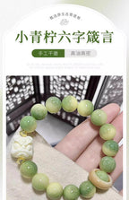 Authentic Key Lime Bodhi Beaded Bracelet • Natural Lime Green Prayer Beads