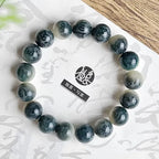 Landscape Carved Six-Word Mantra Bodhi Root Beaded Bracelet • Chinese Zodiac Prayer Beads
