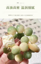 Authentic Key Lime Bodhi Beaded Bracelet • Natural Lime Green Prayer Beads