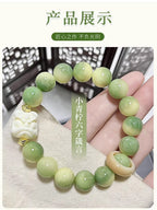 Authentic Key Lime Bodhi Beaded Bracelet • Natural Lime Green Prayer Beads