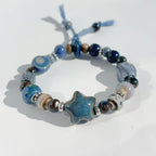 Starfish Design Ceramic Bead Bracelet