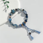 Starfish Design Ceramic Bead Bracelet