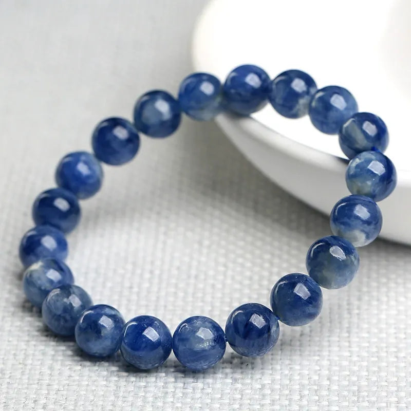 Natural Blue Mica Beaded Bracelet