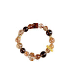 Natural Black Gold Super Seven Crystal Beaded Bracelet